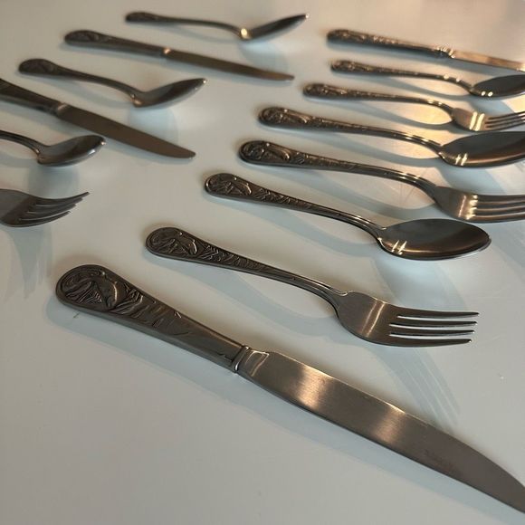 Cambridge Fish/Bass Stainless Flatware Silverware Old Stock - Picture 5 of 13